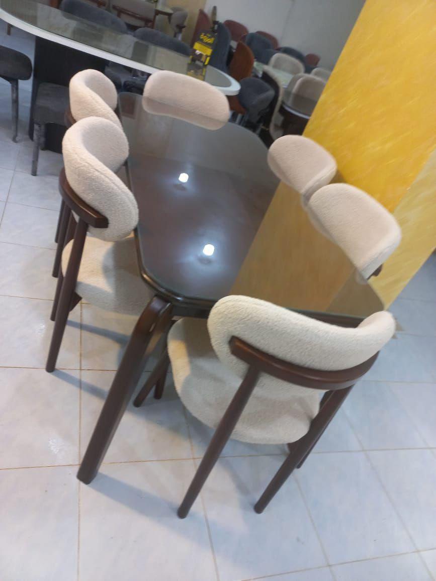 طقم سفرة عصرى من خشب الزان